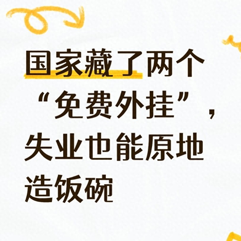 失业别慌！国家给的两套扶持政策，普通人翻身免费外挂